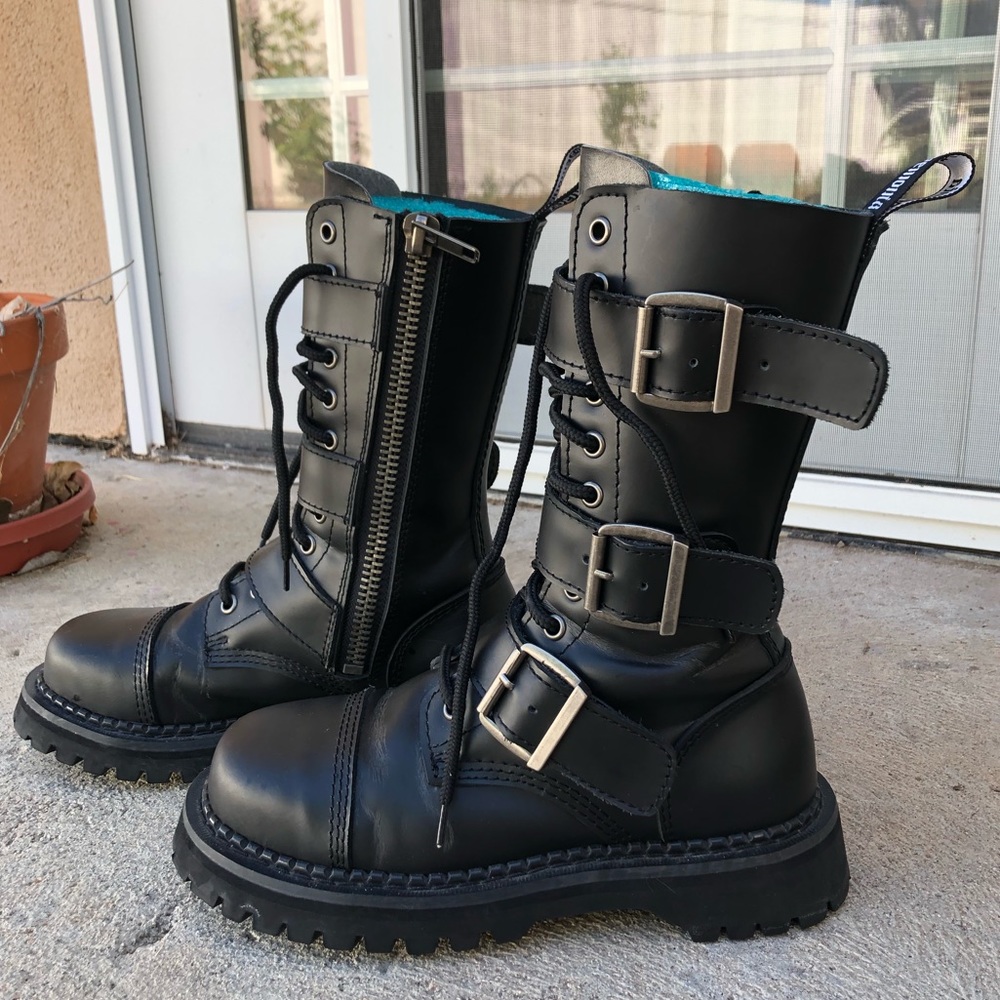 Buckled Up Demonia Boots mens size 6